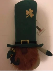 St Patrick's Day Gnome Plush Doll Fabric Weighted Shamrock 17" Irish Leprechaun - Picture 1 of 2