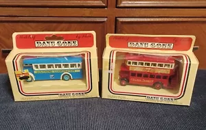 (2) Vintage 1986 LLEDO Days Gone By Diecast Cars #15 Coca Cola & 17 Southend Bus - Picture 1 of 10