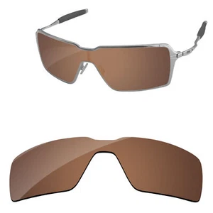 Lenslog Brown Polycarbonate Replacement Lenses For-Oakley Probation OO4041 - Picture 1 of 5