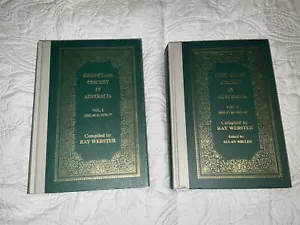 FIRST-CLASS CRICKET IN AUSTRALIA VOL. 1 & 2.1850-1942 Ltd Ed. 738/1500 Hardcover - Picture 1 of 6