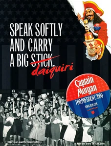 CAPTAIN MORGAN RUM AD #24 RARE 2000 OUT OF PRINT VINTAGE - Picture 1 of 3