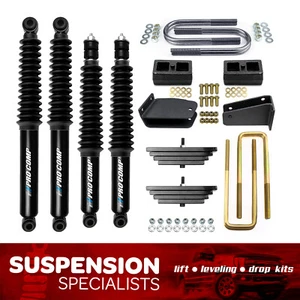 2" Front 1" Rear Lift Kit w/ Pro Comp Shocks For 1988-1998 Ford F250 4X4 - Picture 1 of 11