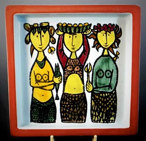 LARGE, WONDERFUL MID-CENTURY KARNIVAL DISH by STIG LINDSBERG for GUSTAVSBERG - Picture 1 of 5