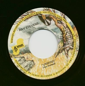 Ray Stevens - Unwind - Gitarzan (7inch, 45rpm) - Singles Country/Roots/Folk - Picture 1 of 2