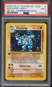 1999 POKEMON GAME MACHAMP-HOLO #8 1ST EDITION PSA 9 MINT - Picture 1 of 2