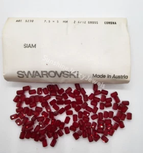 Factory Pack Swarovski Crystal Siam 7.5x5mm Cylinder 5230 Beads; 360pc - Picture 1 of 3
