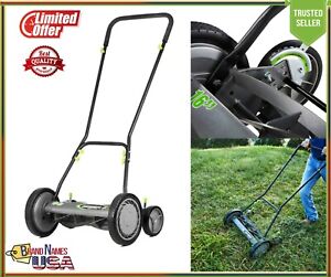 Earthwise  16"  Reel  Mower  w Trailing Wheels SAVE $$ NO-GAS/OIL/ BATTERY!