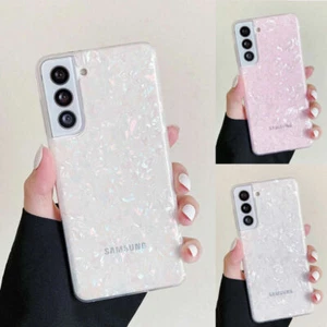 Marble Case For Samsung S22 S21 Ultra Plus A12 A22 A52S S20 FE A53 5G A13 NEW - Picture 1 of 14