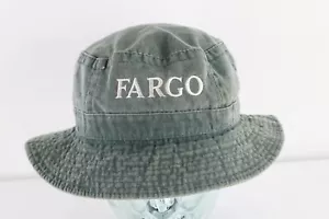 Cappello berretto vintage anni 90 streetwear sbiadito spell out Fargo stonewash secchiello verde XL - Foto 1 di 8