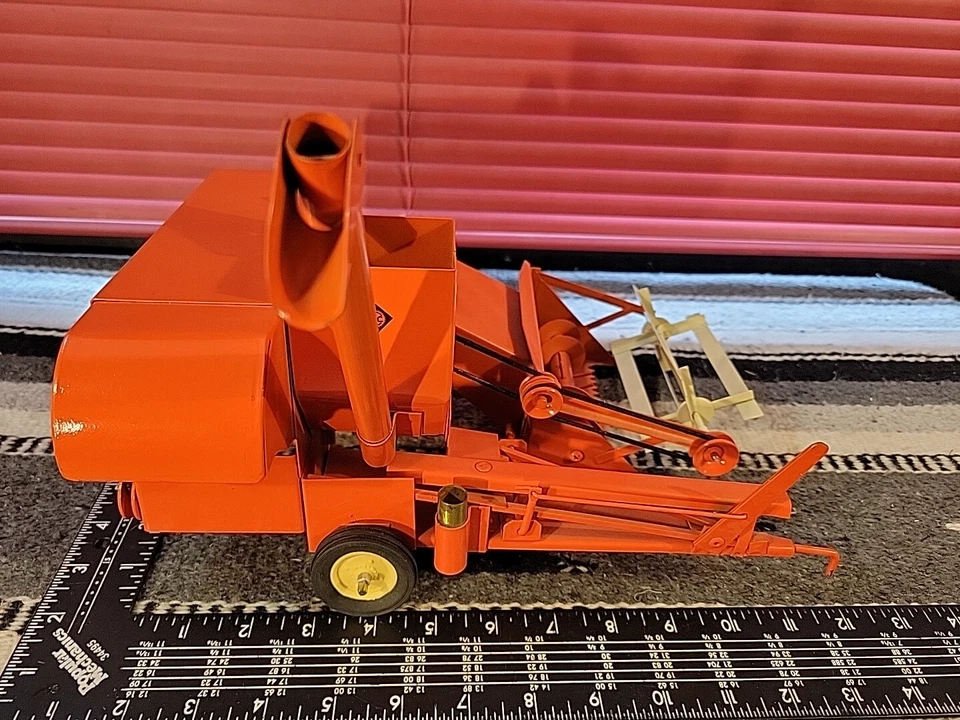 Allis Chalmers All Crop Harvester 1/20? Pressed Steel Farm Imp Replica By Benge  - Image 1 of 4