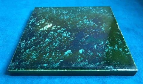 ANTIQUE VICTORIAN TILE MOTTLED ~ 6 X 6 ~ ARCHITECTURAL SALVAGE signed ROBERTSON Cover