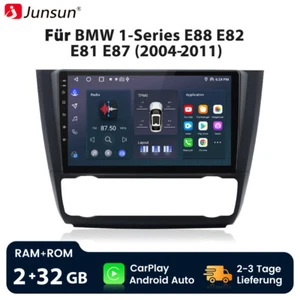 9''Android12 Autoradio GPS Navi WIFI Carplay Für BMW 1er E81 E82 E87 E88 04-2011 - Bild 1 von 10