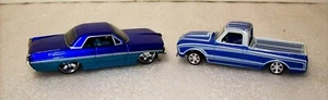 2 Street Custom 1/43 Diecasts Pontiac Bonneville & 1967 Chevy Truck - Picture 1 of 3