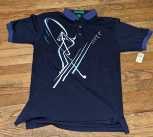 Vintage Munsingwear Graphic Print Golf Grand Slam Shirt Mens M Medium New w/Tag - Picture 1 of 7