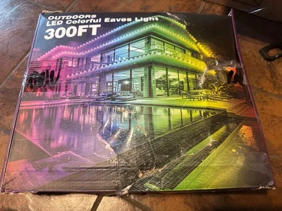 300FT LED Colorful Outdoor Lights RGB Eaves Lights - Image 1 of 3