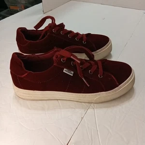 London Underground Mens Suede Shoes Burgundy Size 7M - Picture 1 of 9