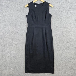 Talbots Petites Damen Gr. 2P schwarz Leinen ärmellos Etuikleid Karriere Arbeit - Bild 1 von 9