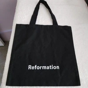 Reformation schwarze Canvas-Einkaufstasche - umweltfreundlich - 13" x 13" - Bild 1 von 2