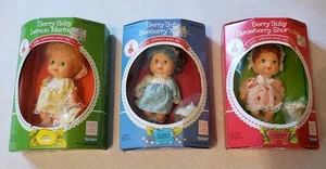 Vtg 1984 Strawberry Shortcake Berry Baby Lemon Meringue, Blueberry, Kenner NIB - Picture 1 of 22