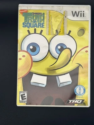 SpongeBob's Truth Or Square • Nintendo Wii Game + Manual (2009) PAL AUS Complete - Image 1 of 4