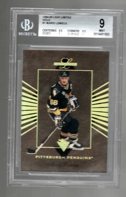 1994-95 Leaf Limited - Mario Lemieux #1 Gold /2500 - Image 1 of 2