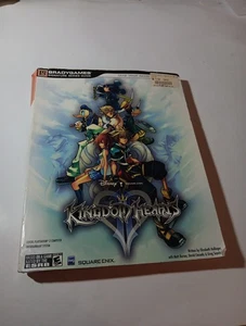 Kingdom Hearts II - Strategy Guide- Brady Games (PlayStation 2 , 2005) w/ Poster - Imagen 1 de 8