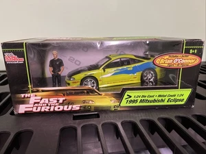 Fast and the Furious 1995 Mitsubishi Eclipse W/Brian O’Connor Figure- 1:24 - Picture 1 of 6