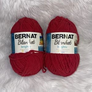 Bernat Blanket 100% Polyester Yarn Racecar Red 12001-161212 Bundle Of 2 - Picture 1 of 6