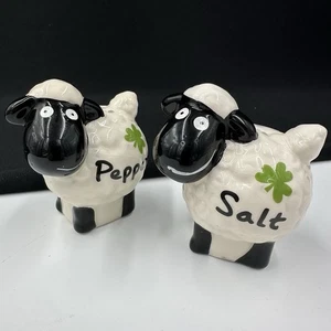 Saleros de cerámica para ovejas Wooley Jumpers hechos en Irlanda trébol •PRÍSTINO• - Imagen 1 de 16