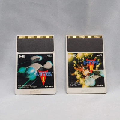 R-TYPE 1 + 2 SET For NEC PC Engine HuCARD Card Only HUDSON SOFT Tested NTSC-J - Image 1 of 2