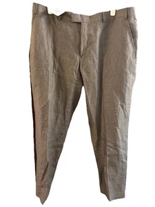Stunning Men’s John Lewis Brown Linen Trousers. Size 42R. RRP£70 - Picture 1 of 8