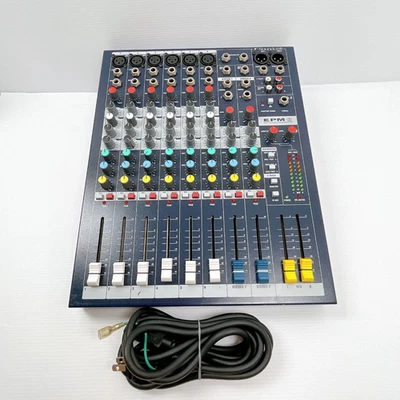 Soundcraft EPM6 Analog Mixer 6 Mono 2 Stereo Channels Tested with Power Cable - Image 1 of 4