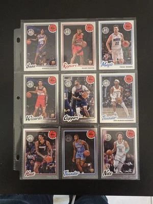 Topps NBA 2025 45th Anniversary Chrome 9 Card Sheet.  - Image 1 of 4