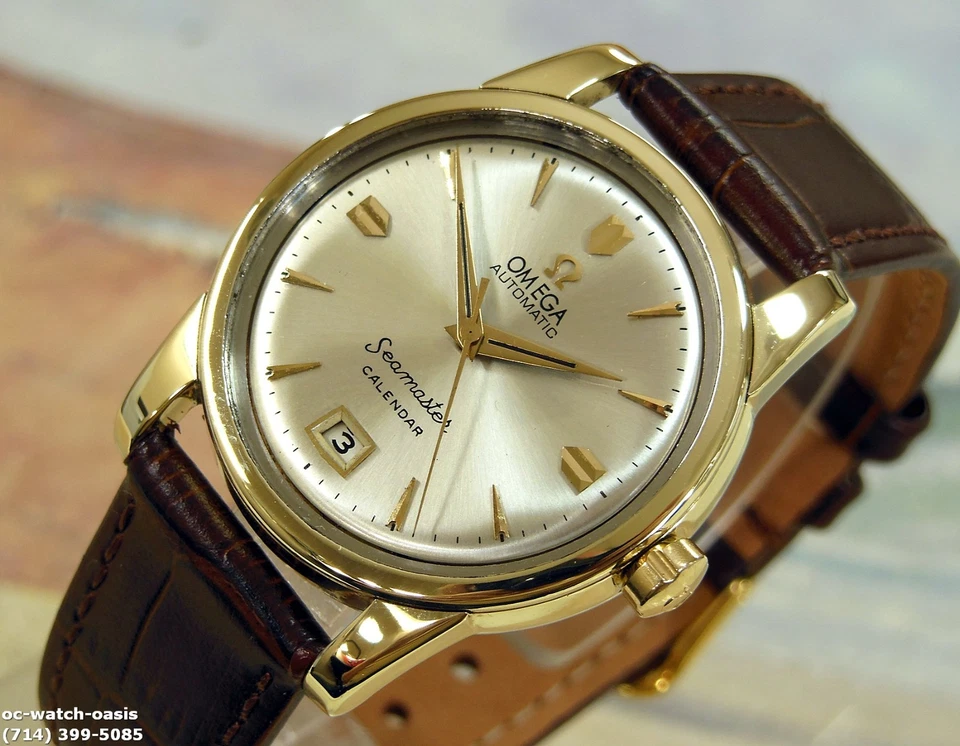 1955 Vintage OMEGA Seamaster Bumper Automatic , Stunning SILVER Dial, Serviced - Image 1 of 4