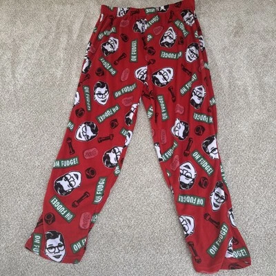 Pantalones de salón para dormir de franela grandes de A Christmas Story para hombre rojos ¡Oh dulce de azúcar! Foto 1 de 4