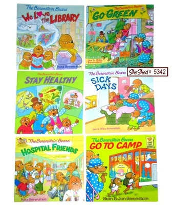 Berenstain Bears 6 Paperback Books Health, Learning & Life Experience Collection - Image 1 of 4