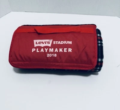 Levi’s Stadium Playmaker 2018 Plaid Picnic Blanket. Brand New Unused - Image 1 of 4