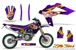 HUSQVARNA TC/TE/SMR 250/450 05-11 GRAPHICS KIT DECALS STICKERS CREATORX LSPRNP - Picture 1 of 1