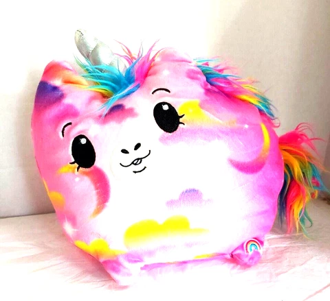 Pikmi Pops Surprise Pink Jelly Dreams Light Up Large Wishes Unicorn Plush 12" Cover