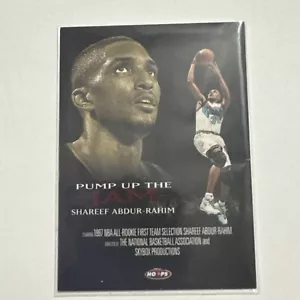 1998-99 NBA Hoops Pump Up The Jam Shareef Abdur-Rahim Grizzlies #7 of 10PJ - Picture 1 of 2