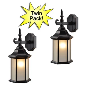 Oil Rubbed Bronze Outdoor Patio/Porch Exterior Light Fixtures-Twin Pack :19-2132 - Picture 1 of 1