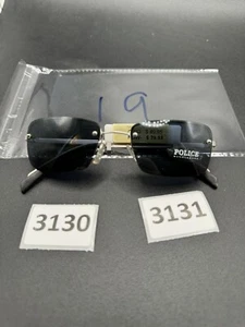 Authentic Vintage Police 2679 Square Rimless Sunglasses Blue Lenses Nwt - Picture 1 of 8