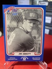 1987 Pan Am Team USA Blue BDK Set-Break # 38 Jim Abbott EX-EXMINT