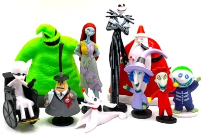 Juego de figuras PESADILLA ANTES DE NAVIDAD DISNEY PVC JUGUETE Jack OOGIE BOOGIE Zero Foto 1 de 4