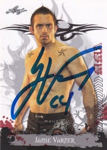 Jamie Varner Signed 2010 Leaf MMA Rookie Card #18 RC Autograph WEC Champ UFC 155