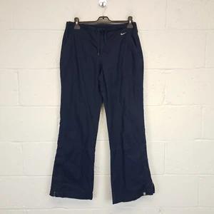 Pantalones de chándal vintage Nike para mujer acampanados pierna ancha Y2k totalmente forrados GRANDES REINO UNIDO 14 16 - Imagen 1 de 10