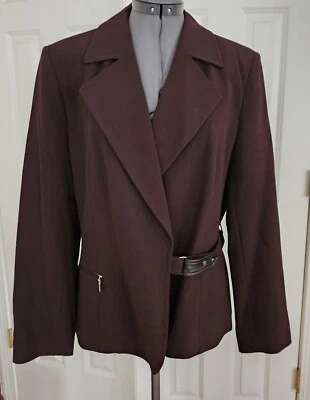 Josephine Chaus - Vintage, Chocolate Brown Lined Tailored Jacket - Women's 10  - Image 1 of 4