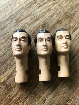 Juego de tres cabezas Johnny West Circle X Ranch Daniel Boone Bill Buck. Foto 1 de 4