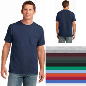 Port & Company® Core Cotton Pocket Tee PC54P Herren Größen S-4XL - Bild 1 von 84