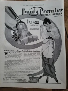1915 Frantz Premier electric vacuum cleaner vintage ad - Picture 1 of 1